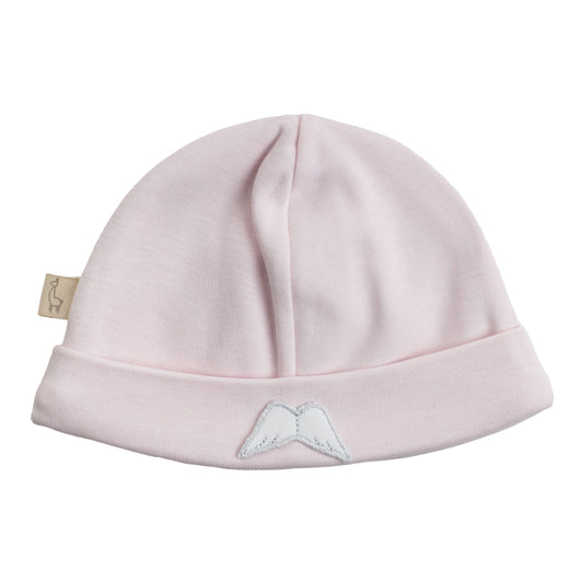 Baby gi pink velour angel wing hat